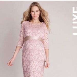 Seraphine Pink Lace Long Sleeve Dress
